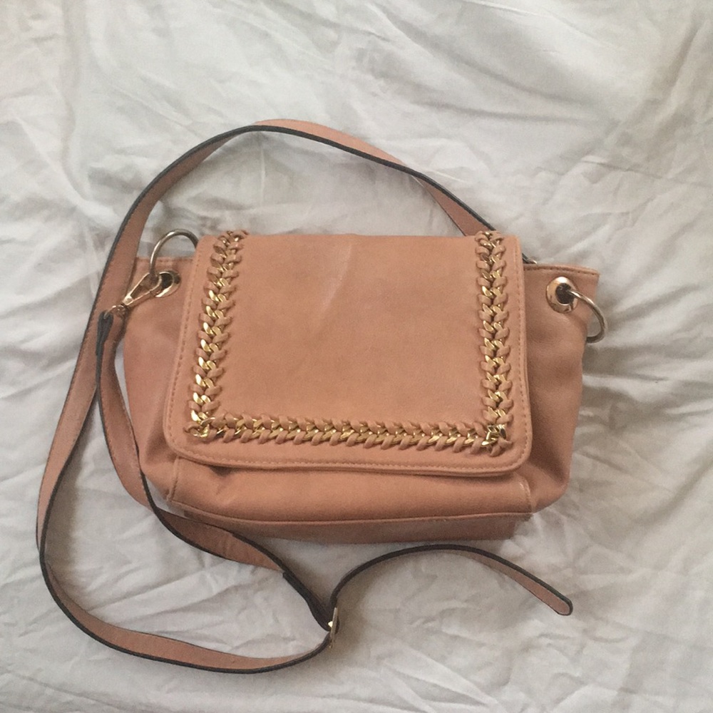 Pink purse with gold detail